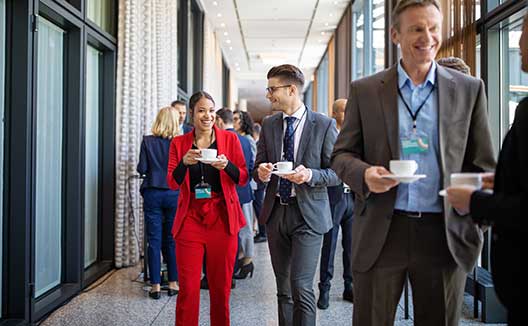 People at a work event