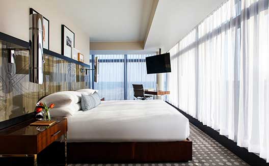 Overland presidential suite bedroom